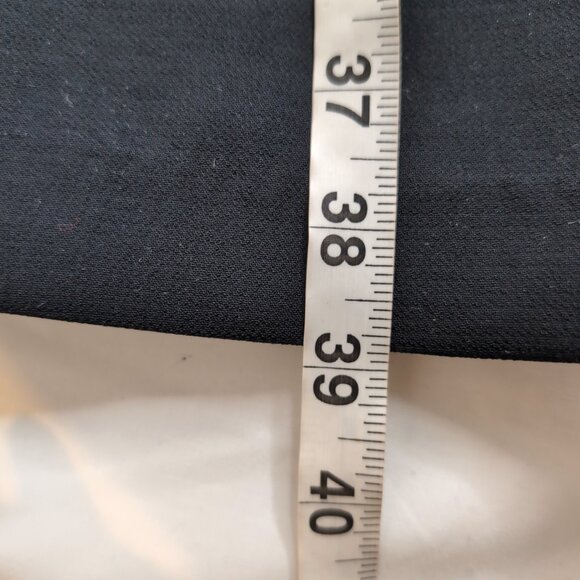 Wilfred Aritzia Women's Black Wide Leg Trousers/Pants White Stripe, Size 8 - Picture 7 of 8